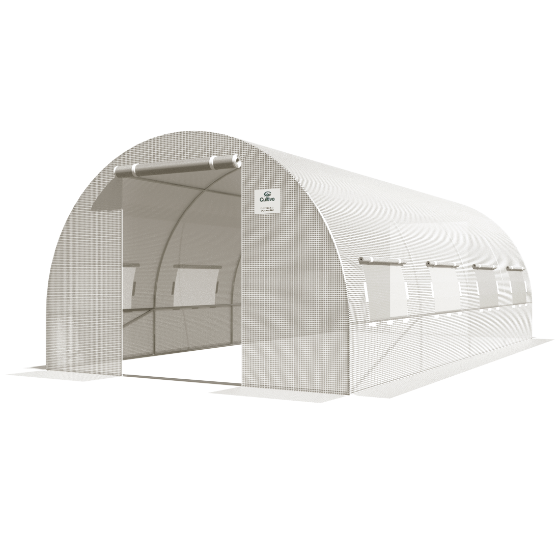 TUNEL 3x6 WHITE 2x DRZWI