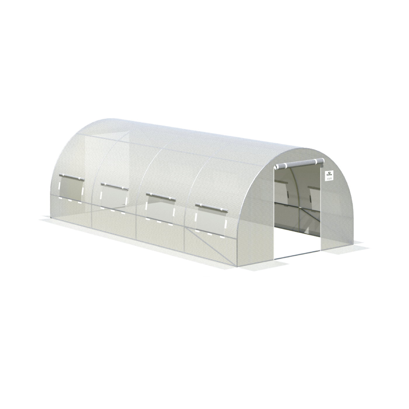 TUNNEL 3x6 WHITE 2x DOORS