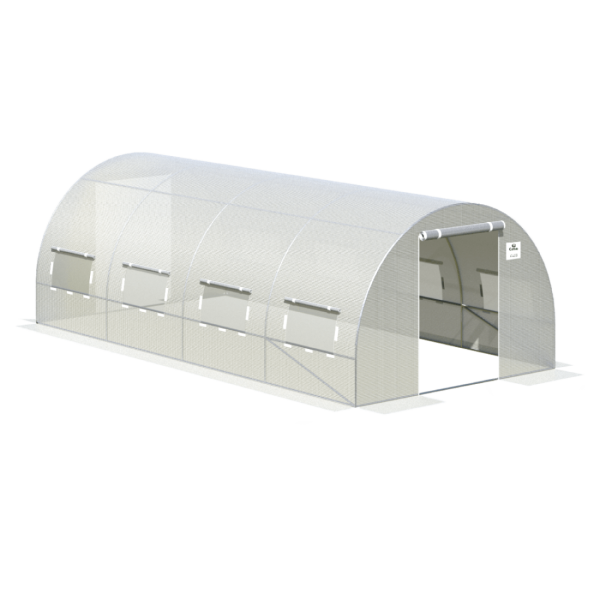 TUNEL 3x6 WHITE 2x DRZWI