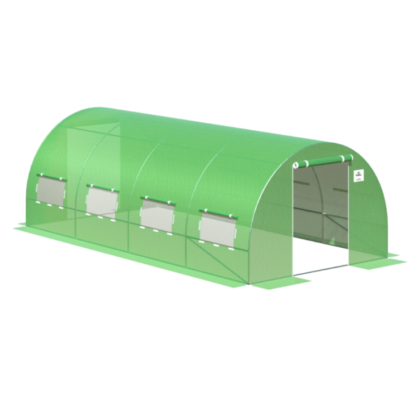TUNNEL 3x6 GREEN 2x DOORS
