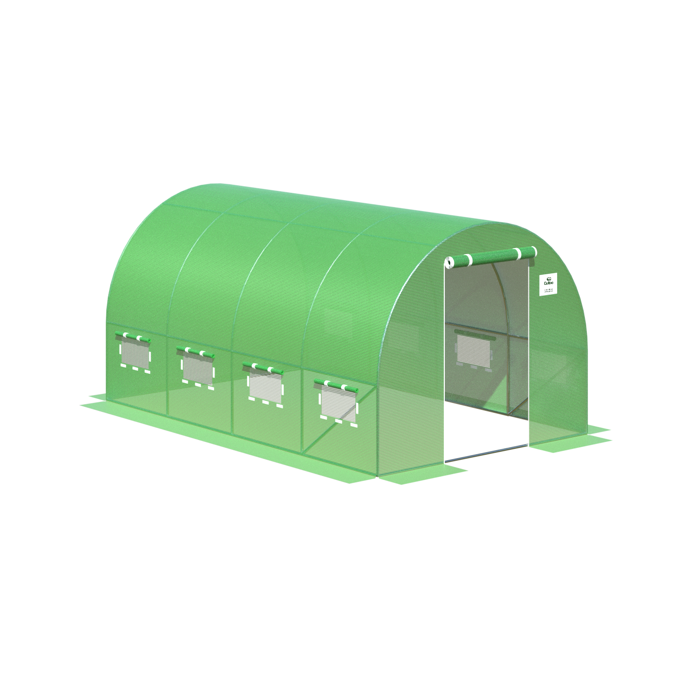 TUNNEL 2.5x4 GREEN 4 SECTIONS