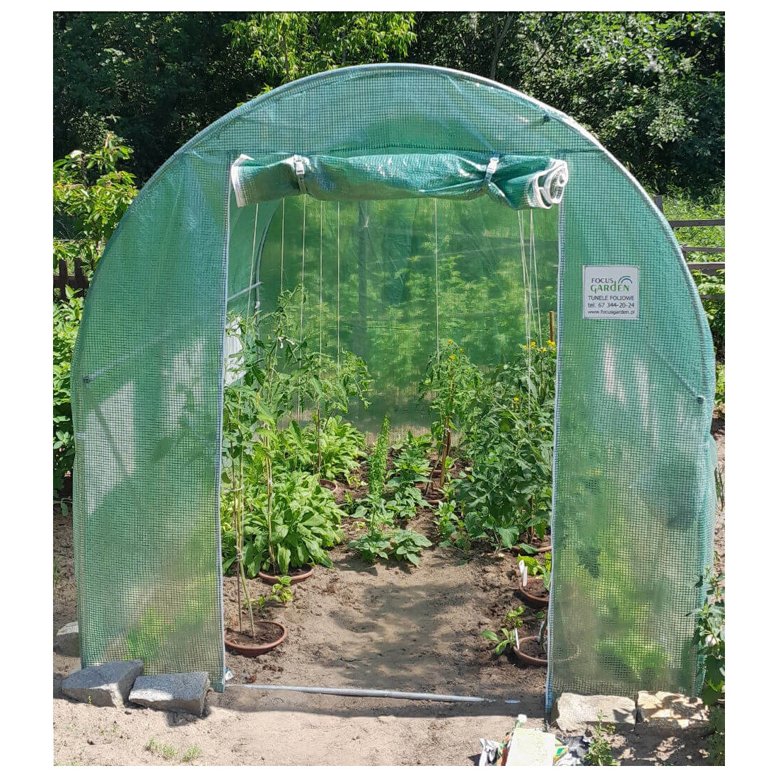 TUNEL 2.5x4 GREEN 4 SEKCJE