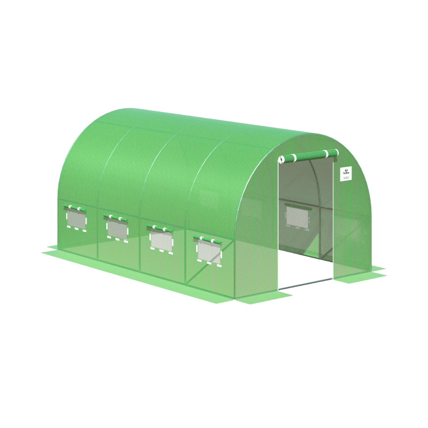 TUNNEL 2.5x4 GREEN 4 SECTIONS