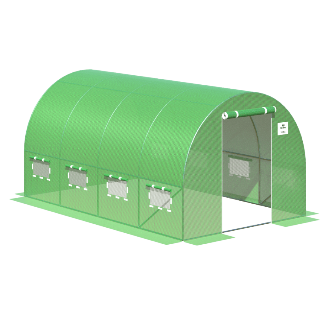 Tunel Foliowy 2.5x4x2, 10m2 - Zielony