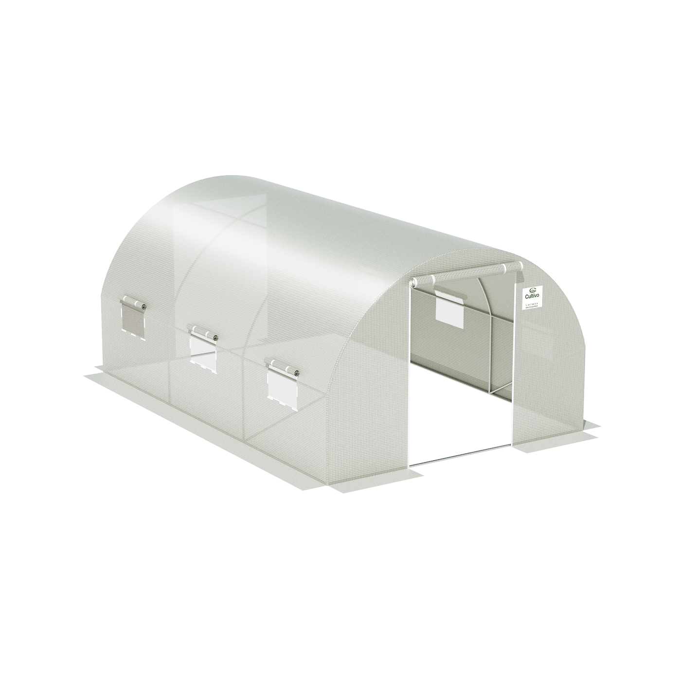 TUNEL 3x4.5 WHITE 2x DRZWI