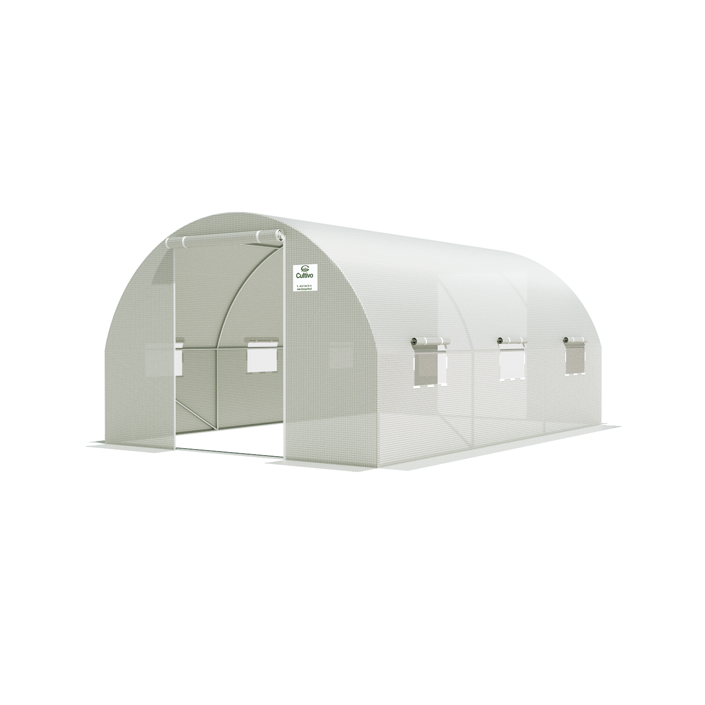 TUNEL 3x4.5 WHITE 2x DRZWI