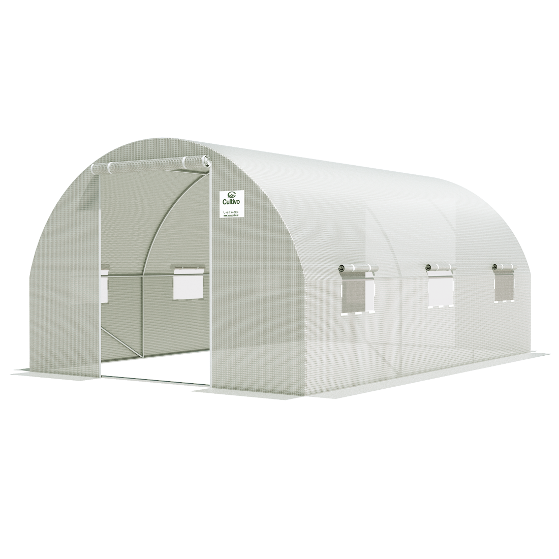 TUNEL 3x4.5 WHITE 2x DRZWI