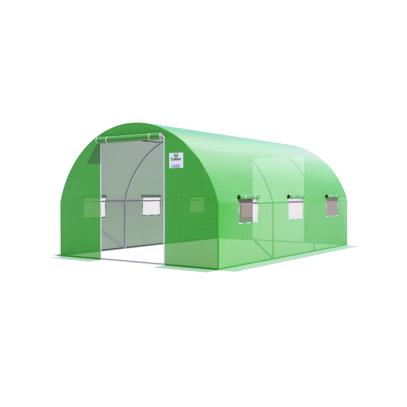 TUNEL 3x4.5 GREEN 2x DRZWI