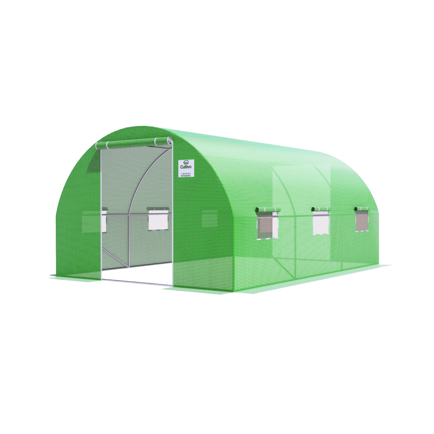 TUNEL 3x4.5 GREEN 2x DRZWI