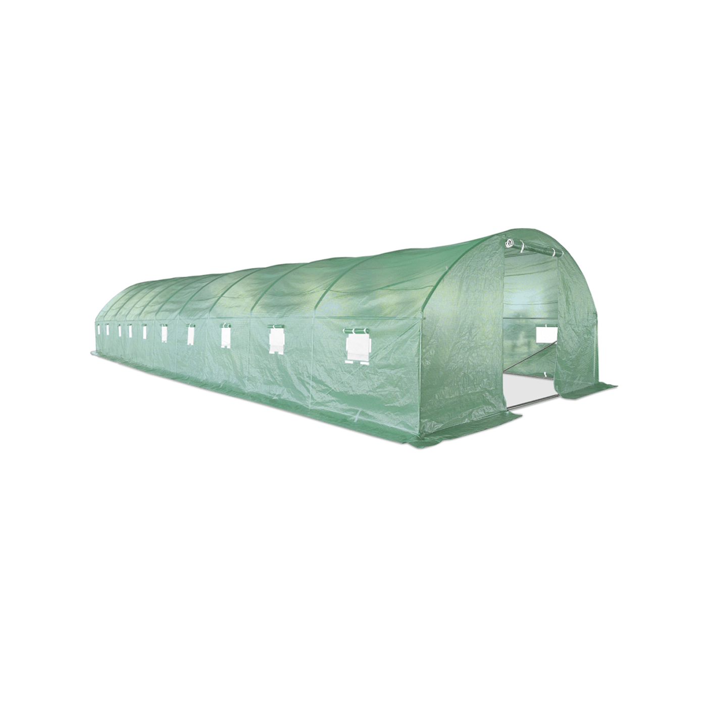 Tunel z podwójnymi drzwiami 4x12x2 (48m2) - Zielony