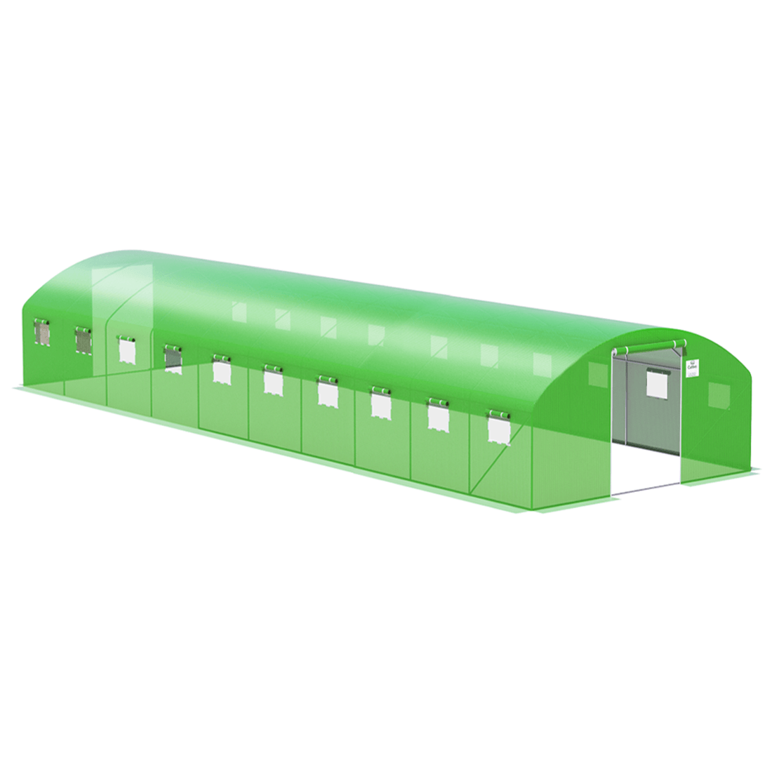 Tunel z podwójnymi drzwiami 4x12x2 (48m2) - Zielony