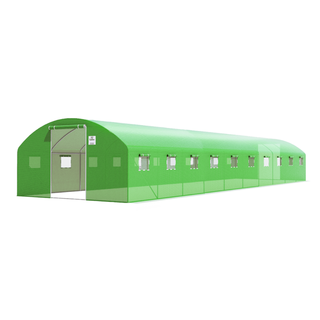 Tunel z podwójnymi drzwiami 4x12x2 (48m2) - Zielony