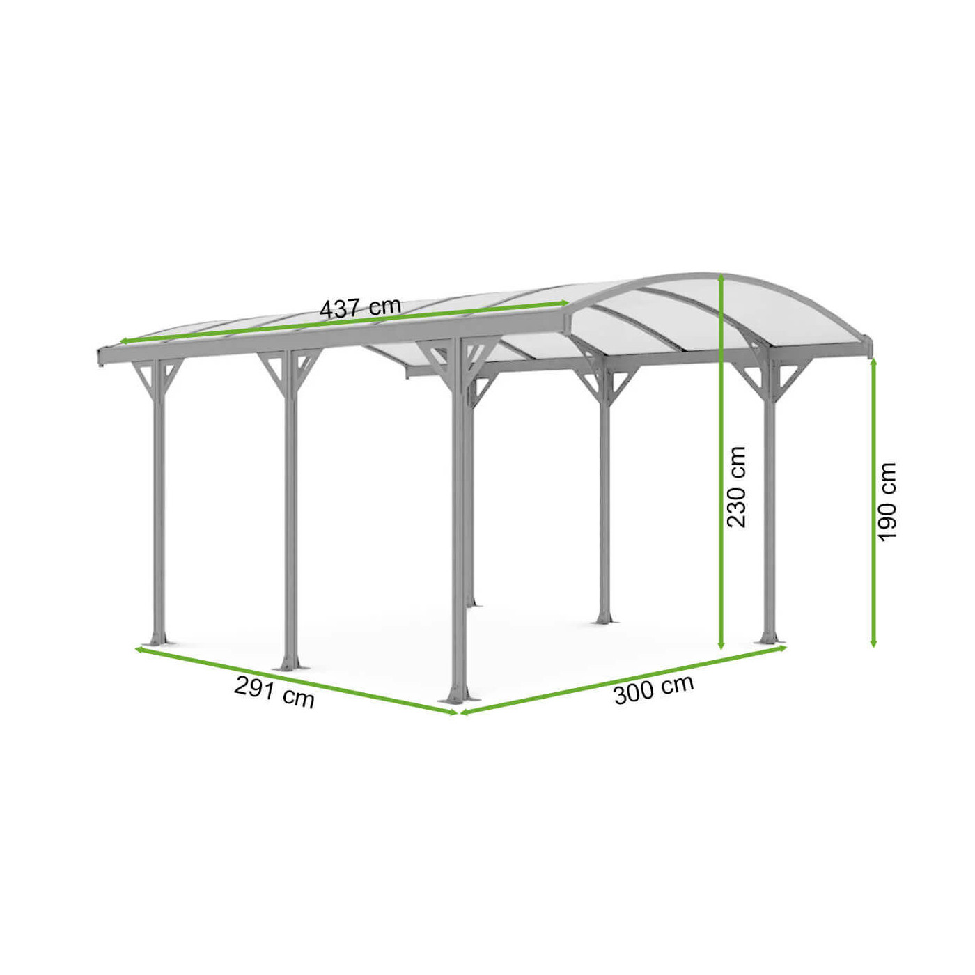 NEVADA 14.3x10 CARPORT COLD GREY