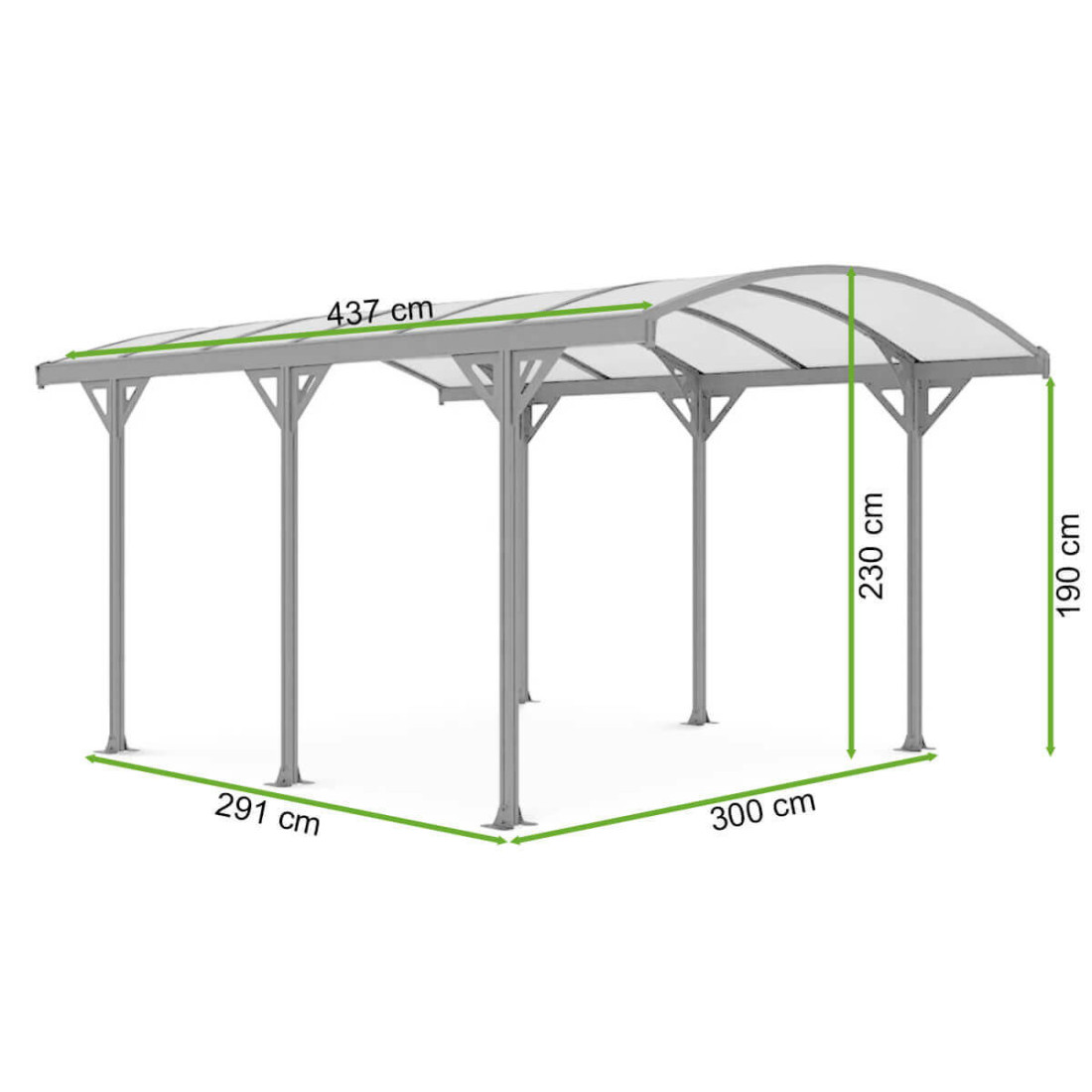 NEVADA 14.3x10 CARPORT COLD GREY