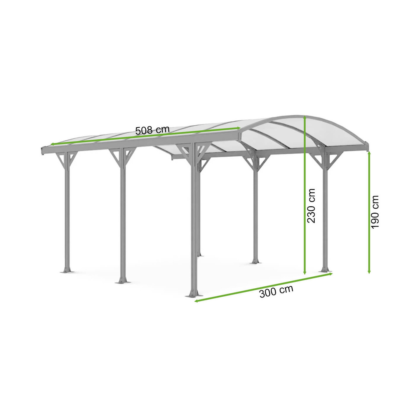 NEVADA 16.7x10 CARPORT COLD GREY