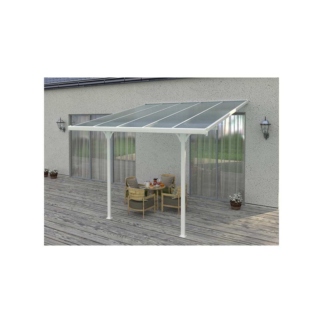 ATLANTA 10.3x10 TERRACE CANOPY WHITE