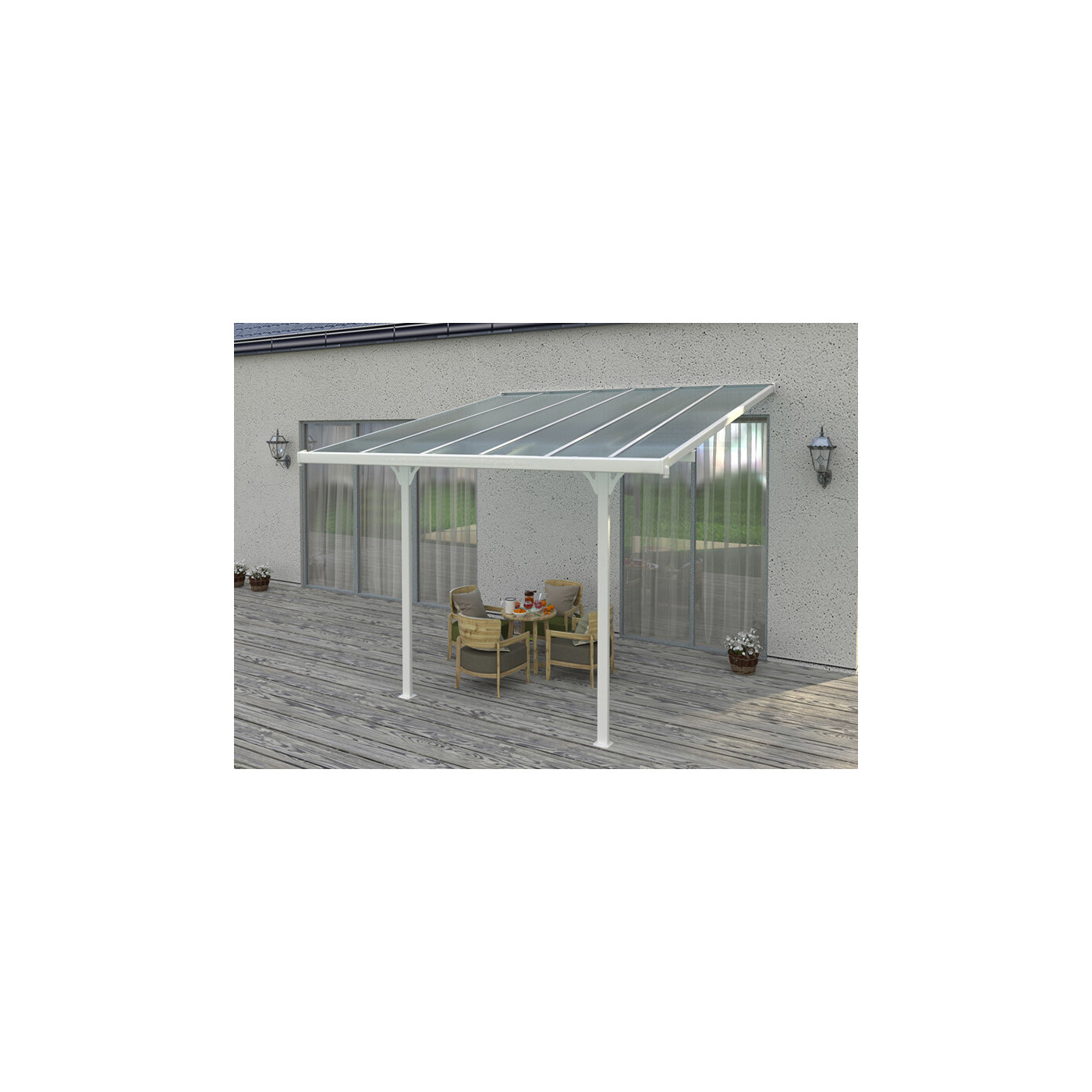 ATLANTA 12.3x10 TERRACE CANOPY WHITE