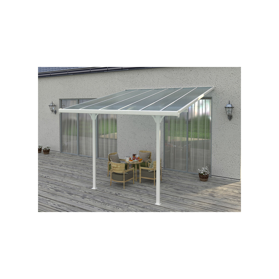 ATLANTA 12.3x10 TERRACE CANOPY WHITE