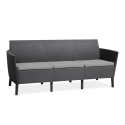 SALEMO 3 SEATER SOFA GRAPHITE