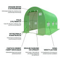 Front tunelu foliowego Cultivo  7m2 zielony