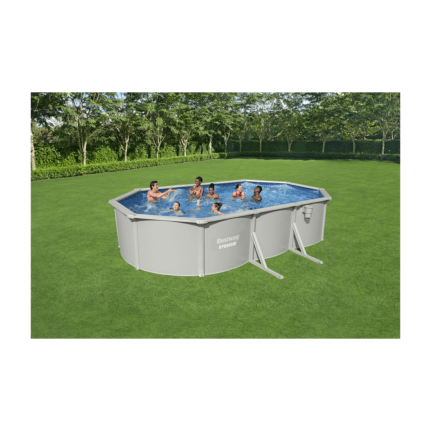HYDRIUM FRAME POOL 6.10 x 3.66 x 1.22 m BESTWAY 56369