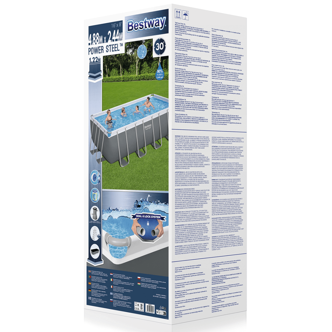 STEEL PRO MAX FRAME POOL 4.88 x 2.44 x 1.22 m BESTWAY 56670