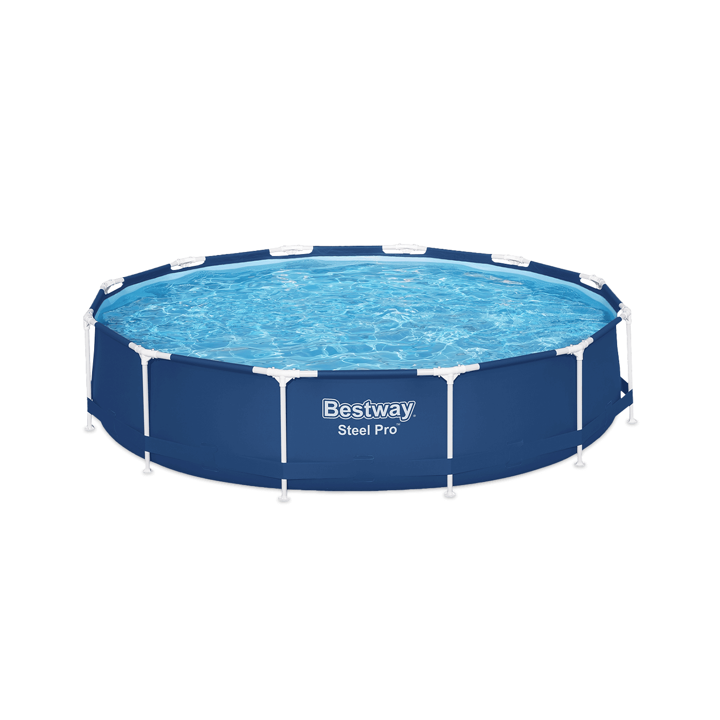 okrągły basen naziemny na stelażu 