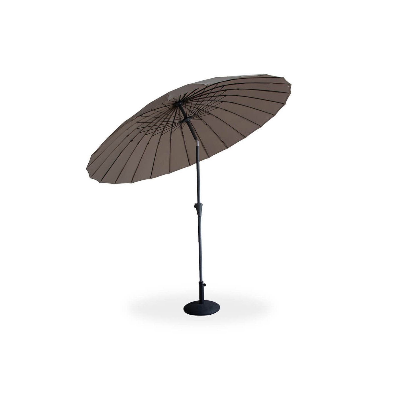 parasol ogrodowy phuket z regulowaną czaszą w kolorze brązowym