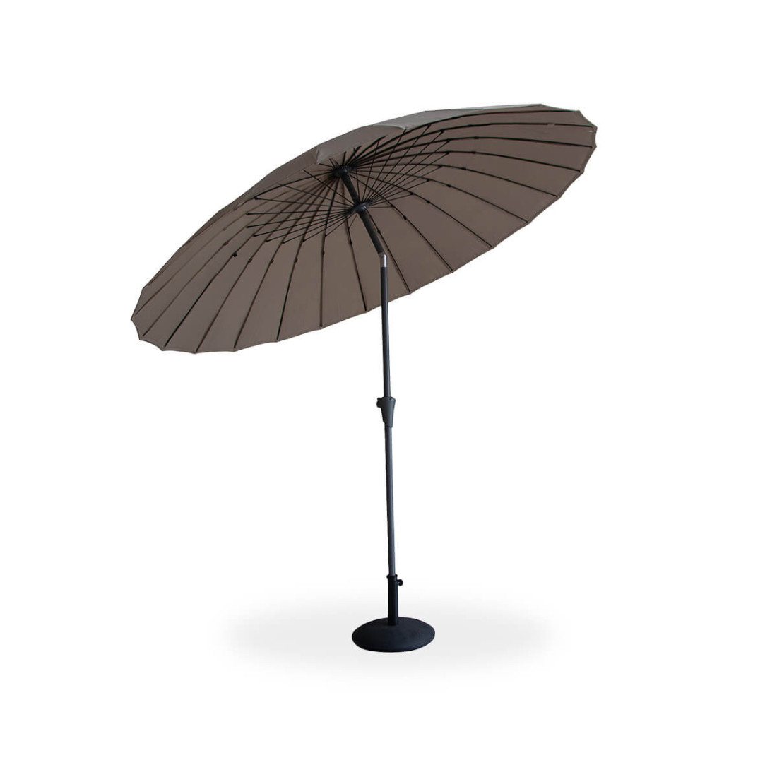 parasol ogrodowy phuket z regulowaną czaszą w kolorze brązowym