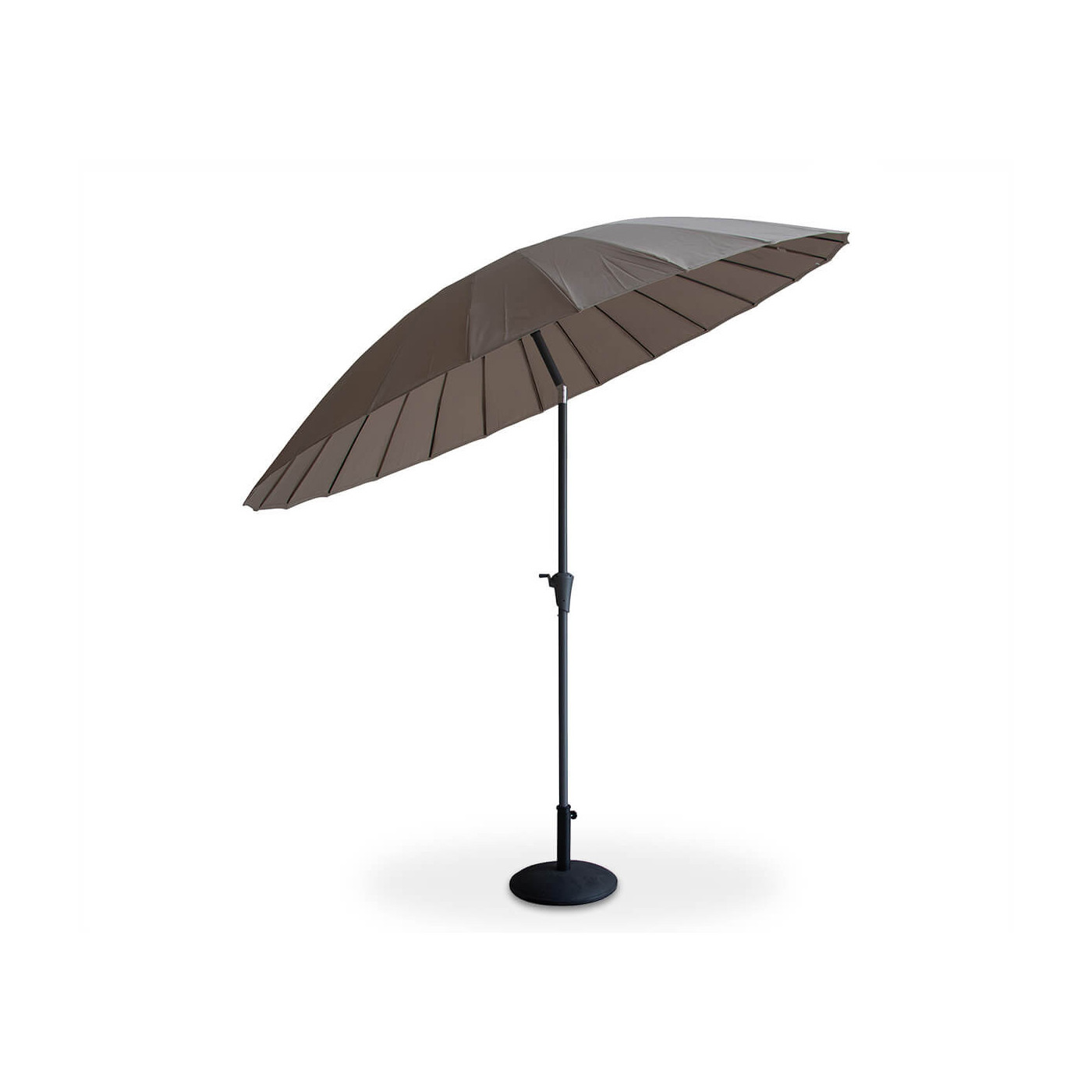 Parasol z masztem centralnym phuket w kolorze brązowym