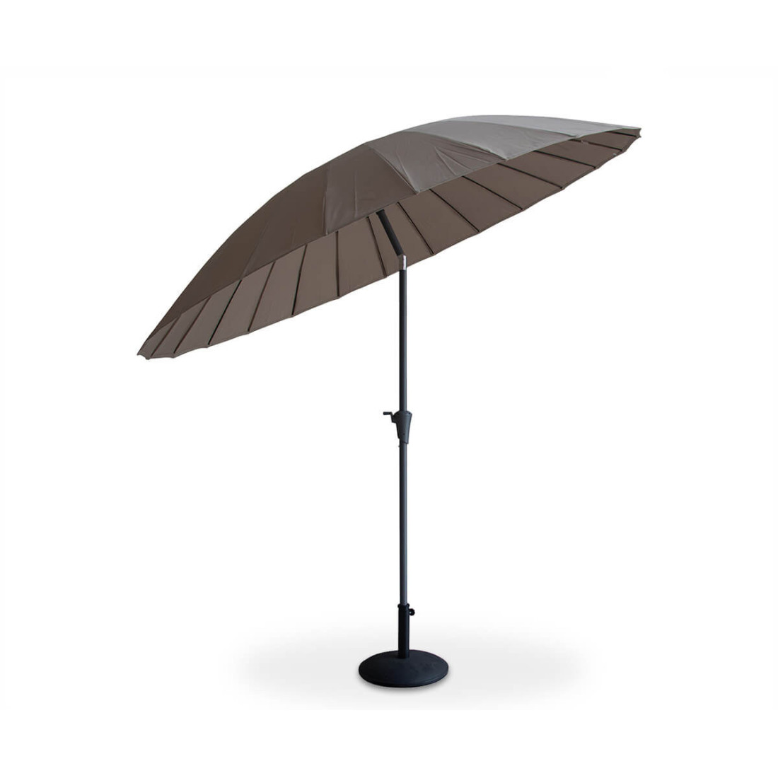 Parasol z masztem centralnym phuket w kolorze brązowym