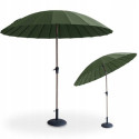 Parasol ogrodowy phuket wood w kolorze ciemno zielonym