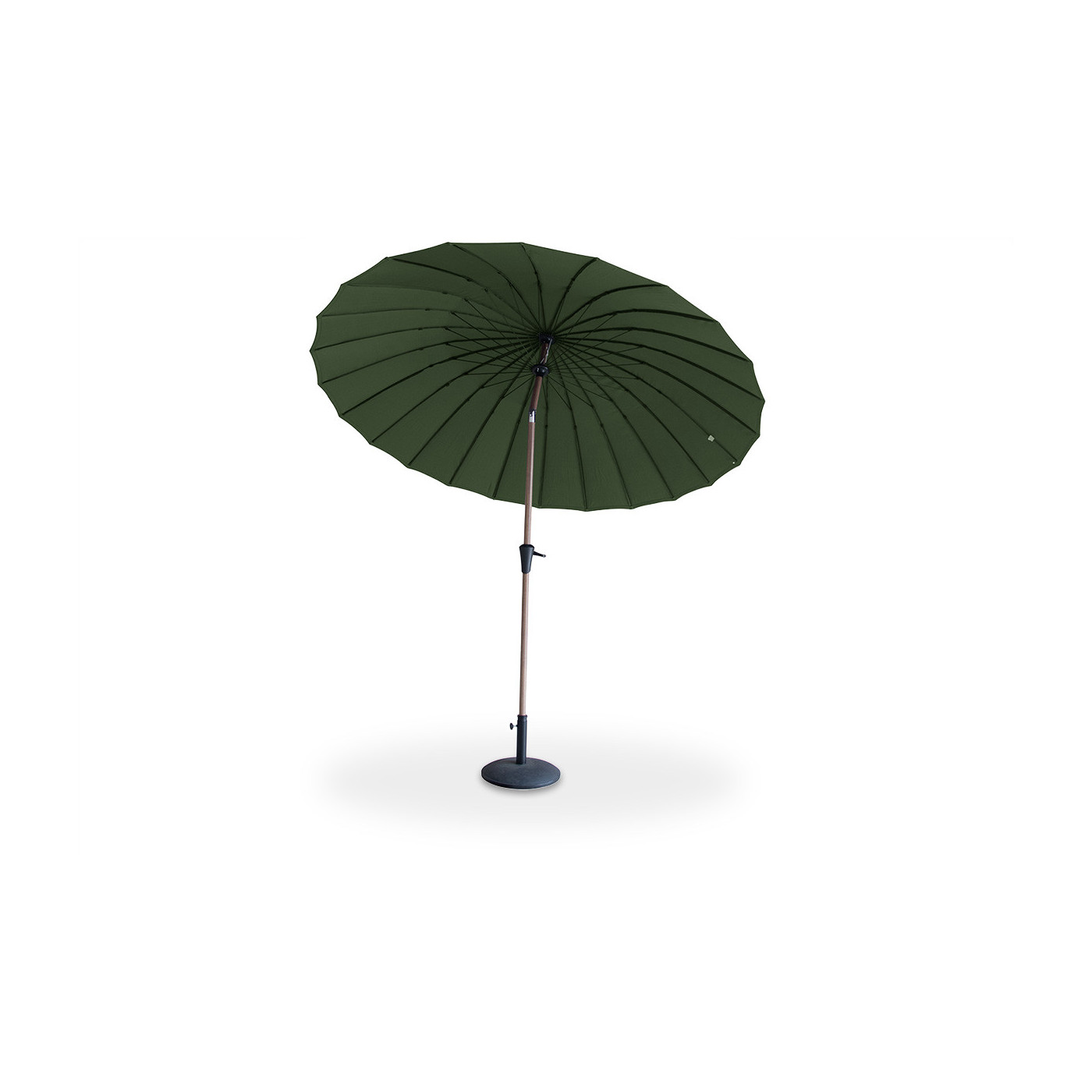 Parasol phuket z regulowaną czaszą w kolorze ciemnej zieleni