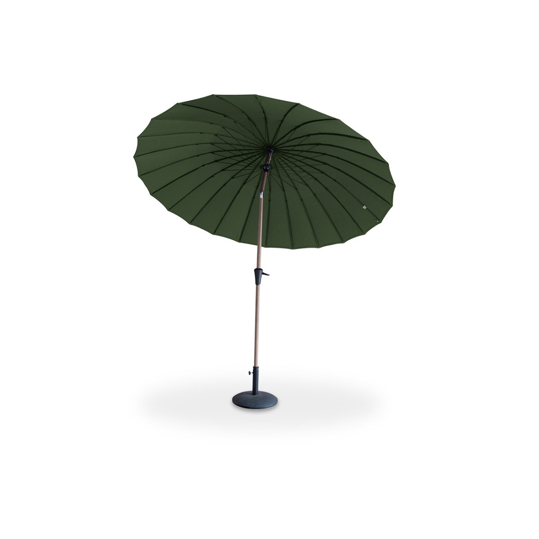 Parasol phuket z regulowaną czaszą w kolorze ciemnej zieleni