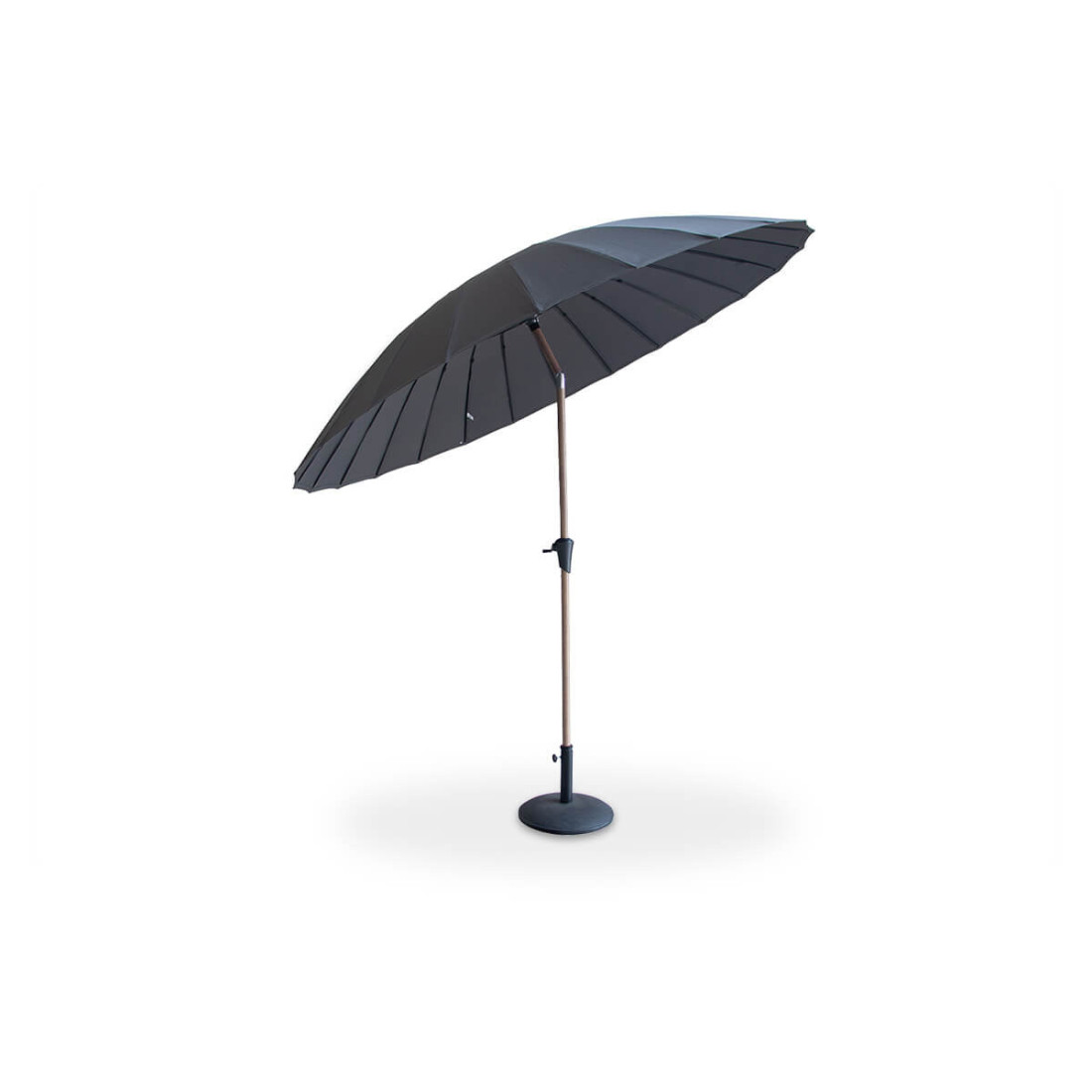 Parasol z regulowaną czaszą phuket wood ciemno szary