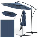 Parasol ogrodowy boczny SANTORINI 3m Navy Blue - Focus Garden
