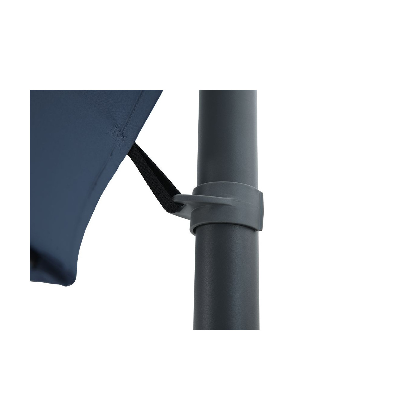Haczyk chroniący przed zbytnim powiewaniem czaszy parasola santorini 3m w kolorze granatowym