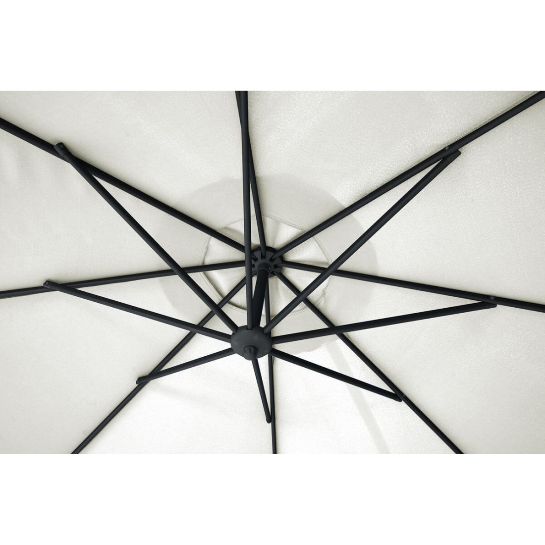 Zbliżenie na ośmioszprzychową czaszę parasola sanotrini 