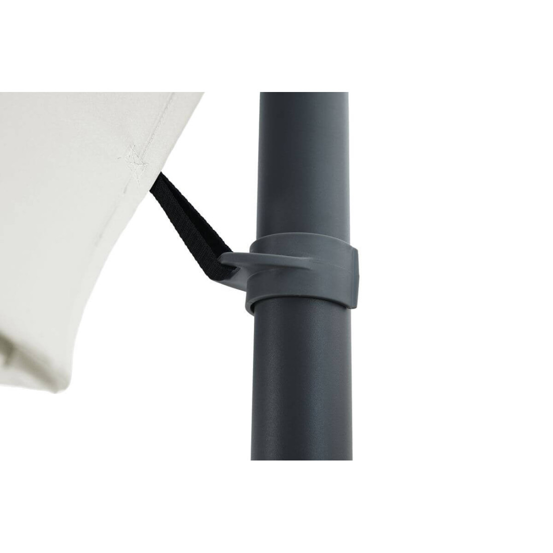 Haczyk chroniący przed zbytnim powiewaniem czaszy parasola santorini 3m w kolorze beżowym