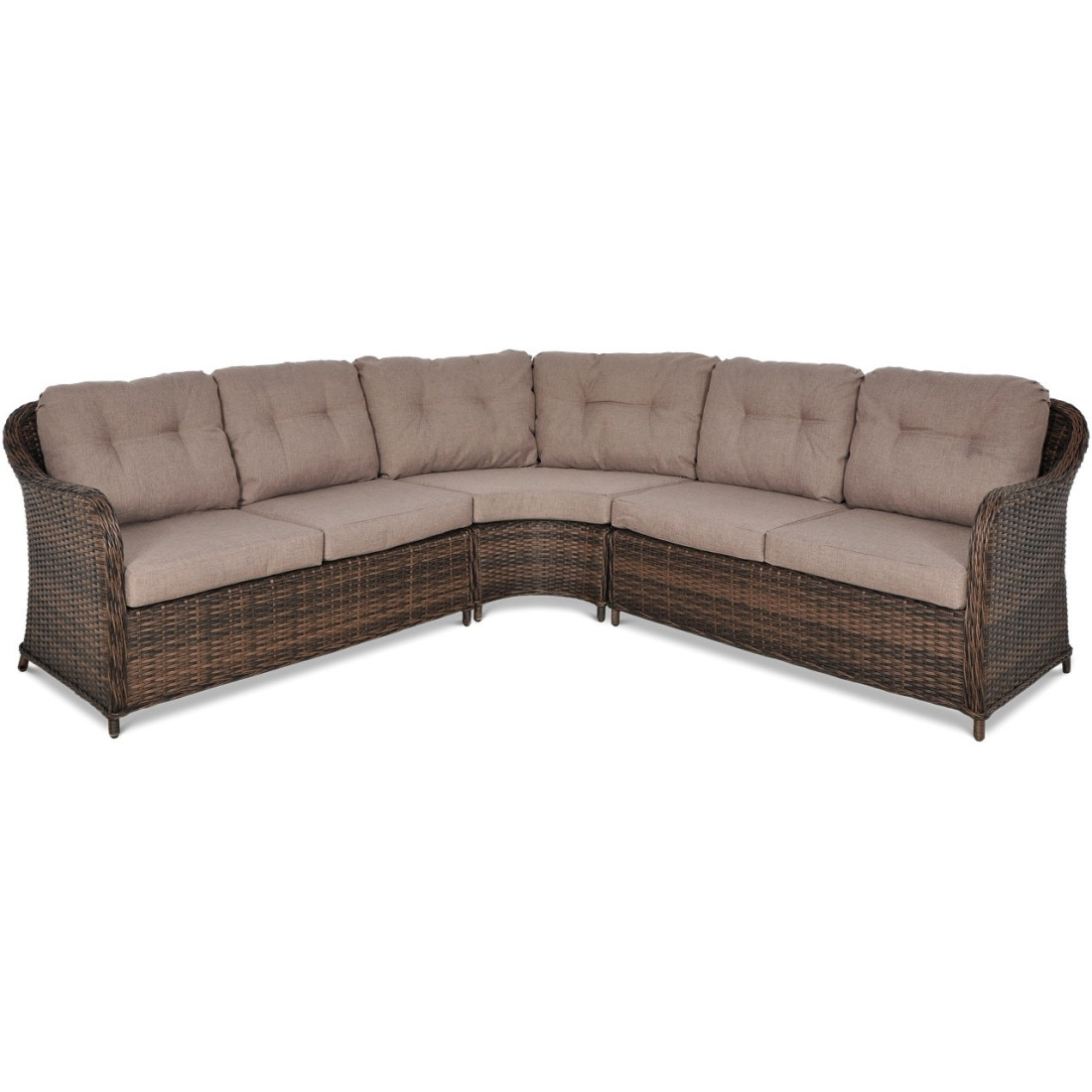 Narożnik modułowy SAVONA składający się z dwóch sof i modułu narożnego