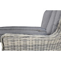 Zestaw mebli ogrodowych z technorattanu Ravena White Grey