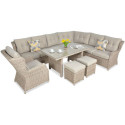 TRIVENTO DINING CORNER SOFA LIGHT BEIGE