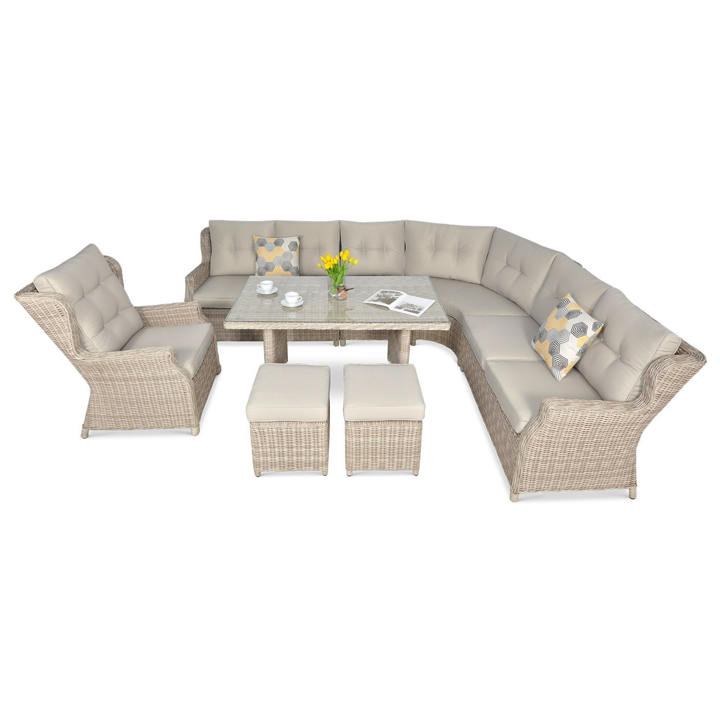TRIVENTO DINING NAROŻNIK LIGHT BEIGE