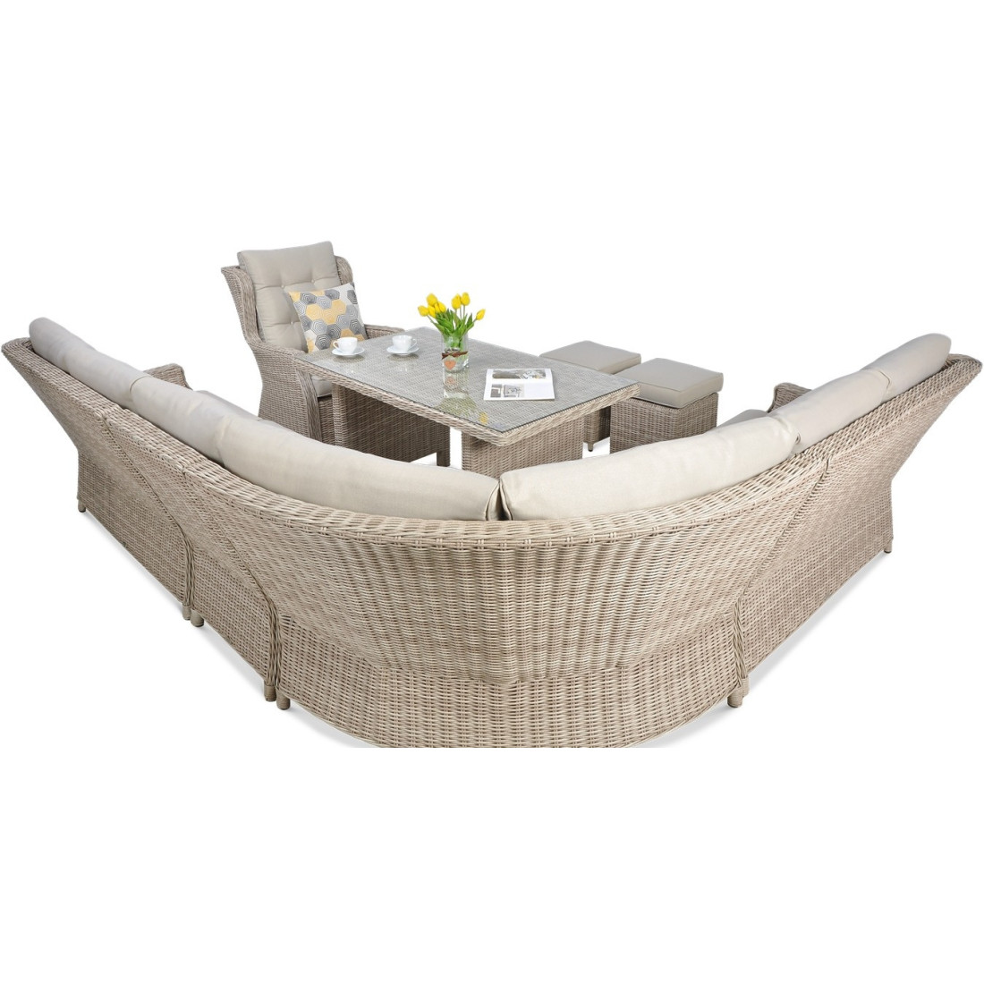 TRIVENTO DINING NAROŻNIK LIGHT BEIGE