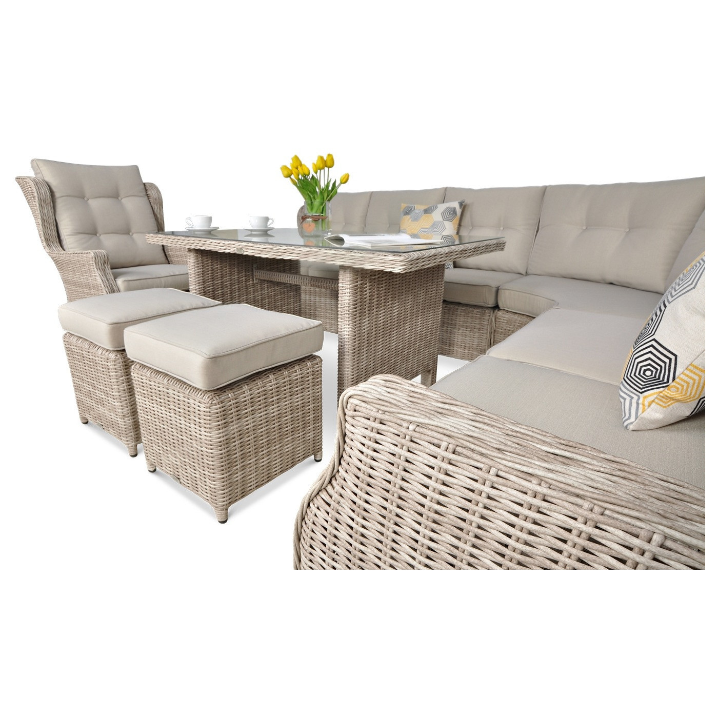 TRIVENTO DINING NAROŻNIK LIGHT BEIGE