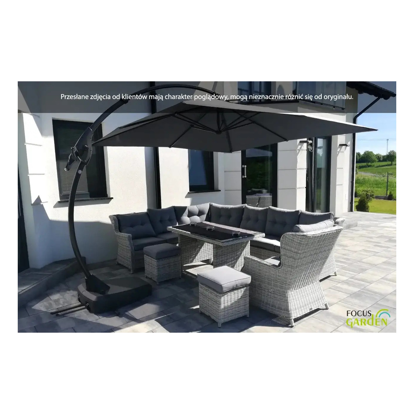 Narożnik z Technorattanu Trivento Dining Light Beige