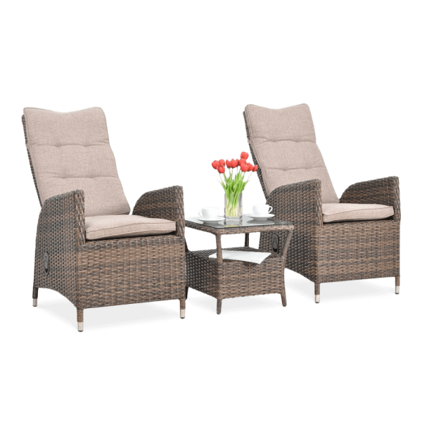 Zestaw wypoczynkowy MALTA Duo w kolorze brązowym