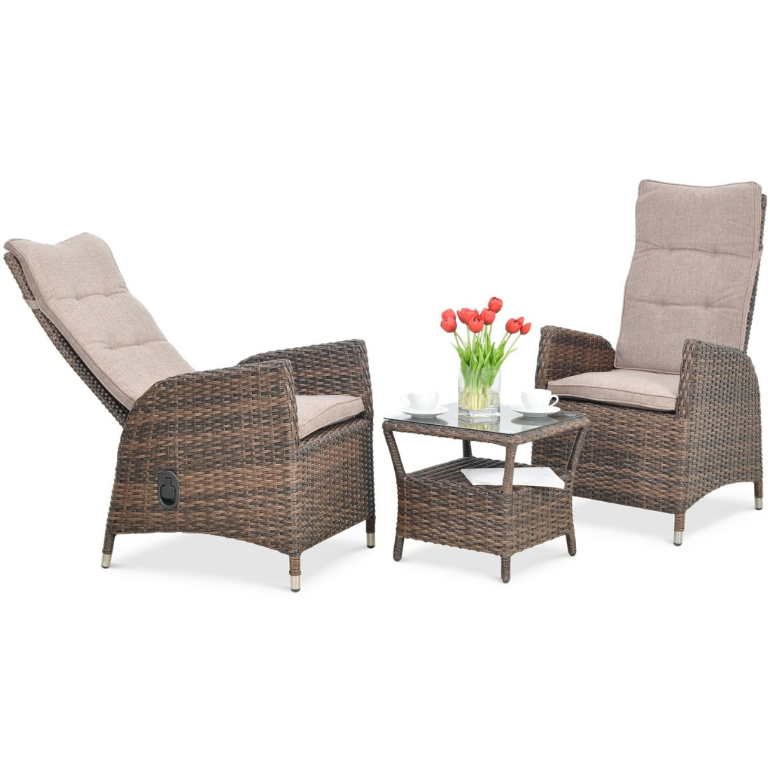 Zestaw Wypoczynkowy Malta Duo Brown