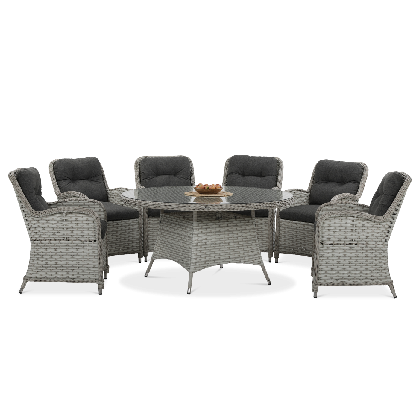 Meble z technorattanu BARCELONA Melange White