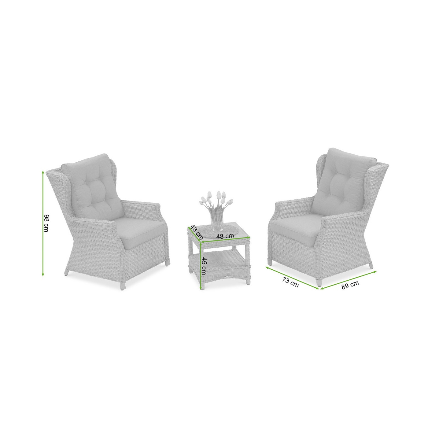 Wymiary TRIVENTO DUO Beige